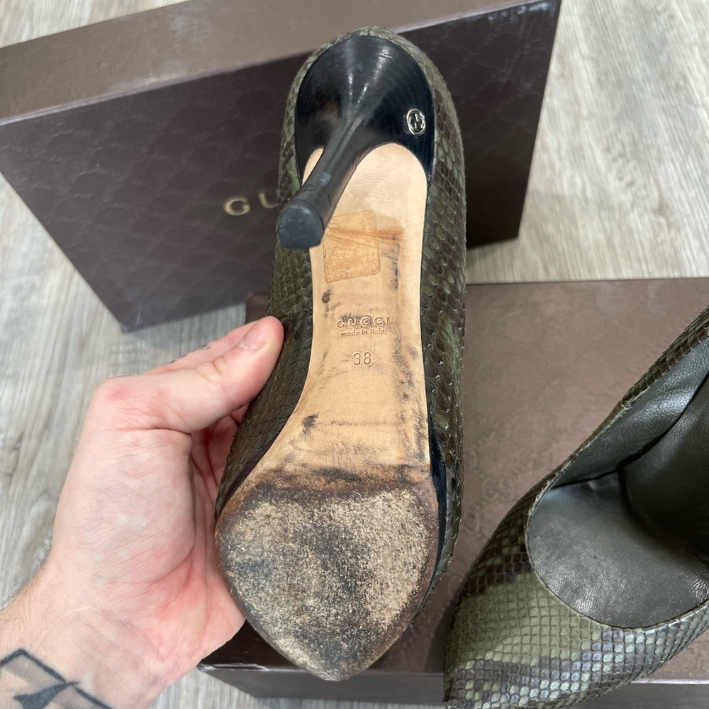 Gucci Python Heels - Picture 3 of 4